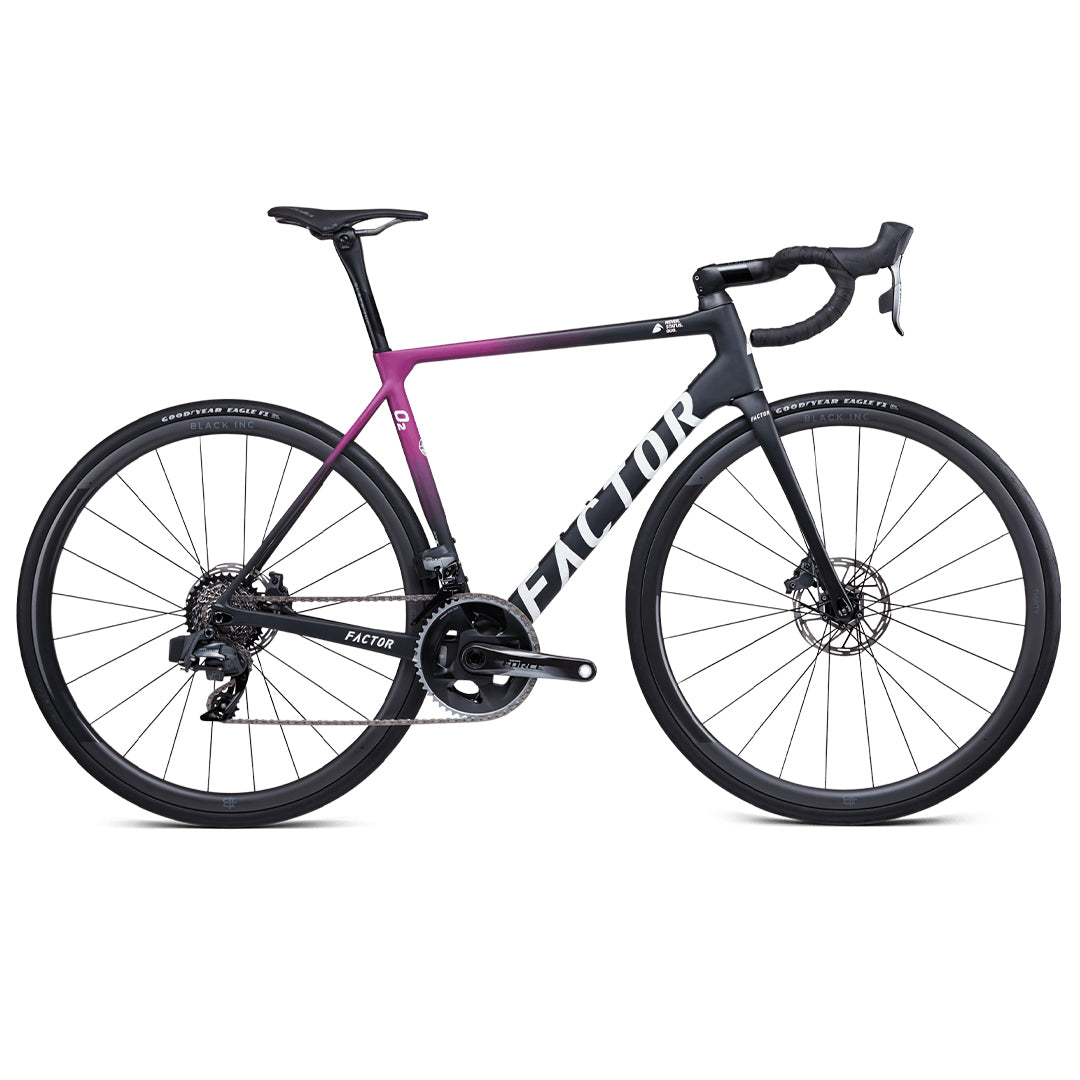 Factor O2 (Only Frame + Fork) - Colour Midnight Pink