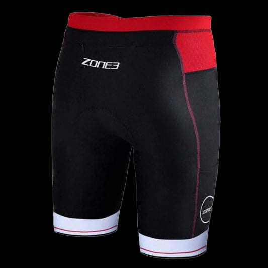 Zone3 Mens Lava Long Distance Short (Black Red white)