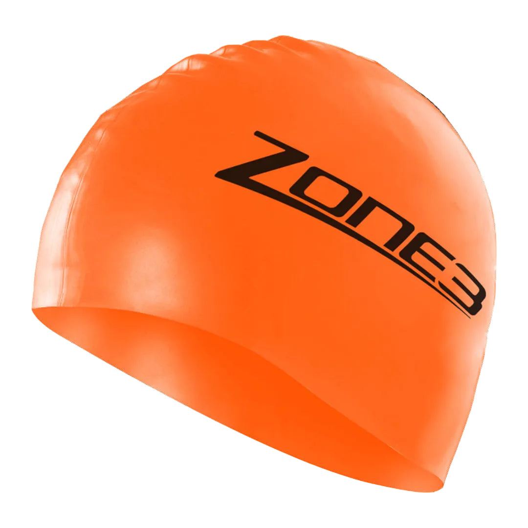 Zone3 Silicon Swimming Cap (Oragne)