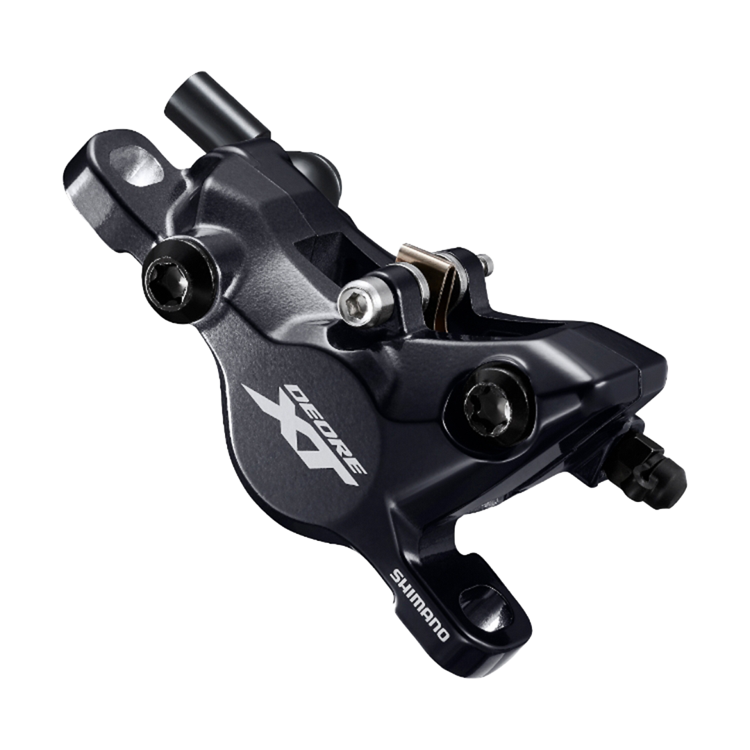 Shimano Deore XT Hydraulic Brake Lever BL-M8100 (Left) with Brake Caliper BR-M8100 (Front)-Resin Pads