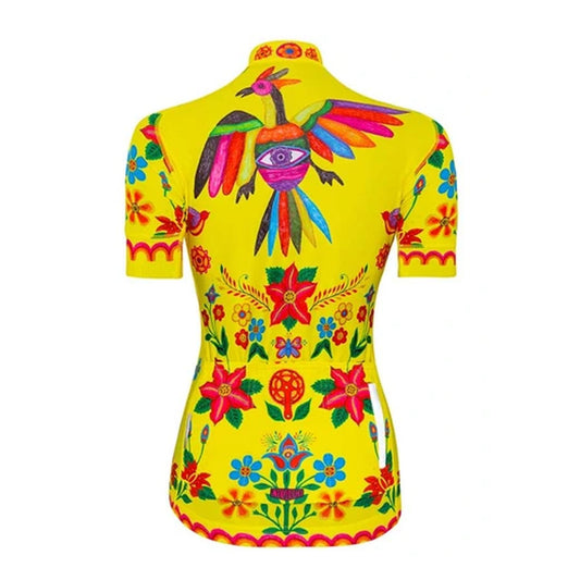 Cycology Frida (Yellow) Women's Jersey - Best Cycling Jersey In India