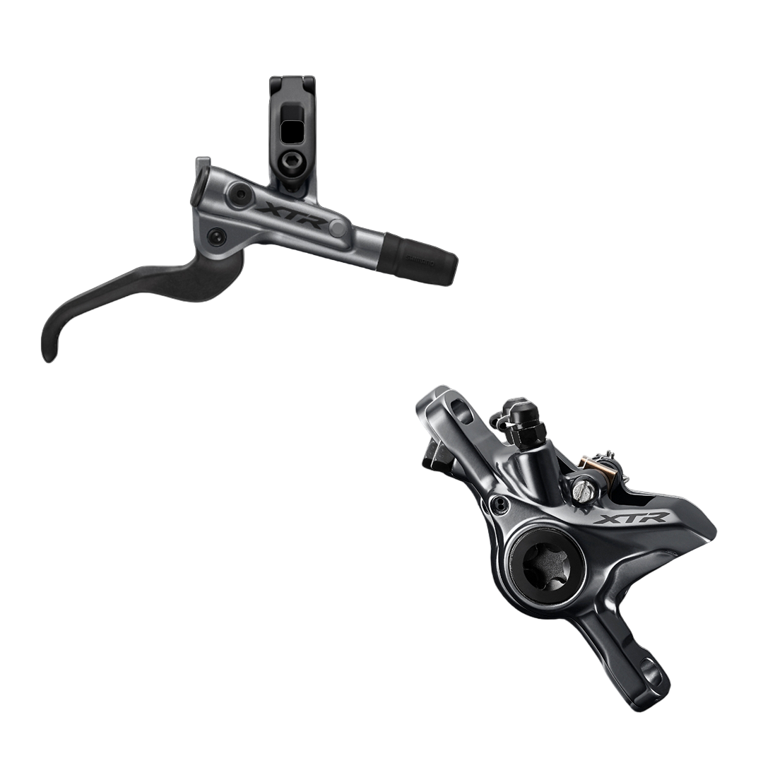 Shimano XTR Hydraulic Brake Lever BL-M9100 (Left) with Brake Caliper BL-M9100 (Front)