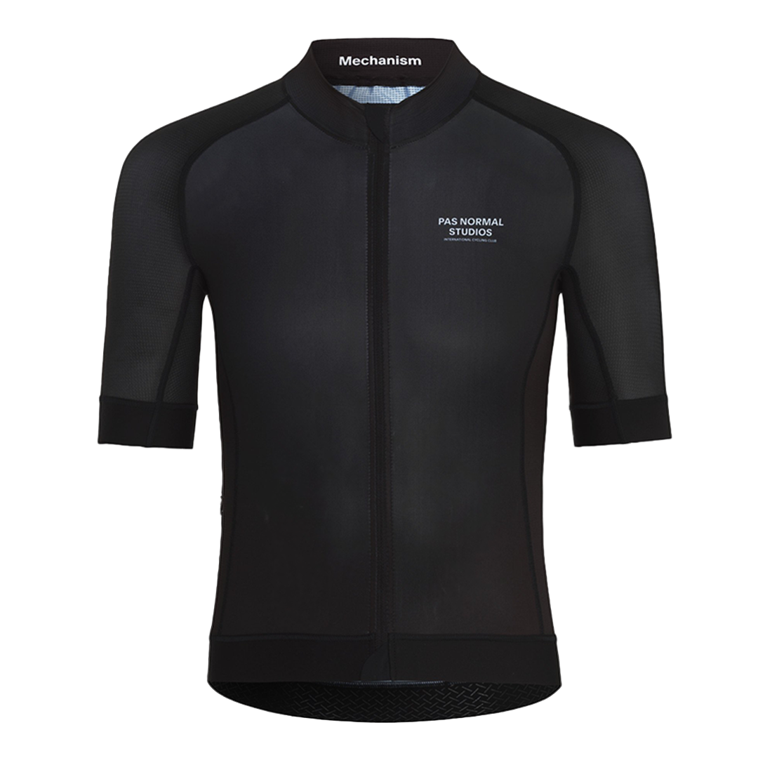 パスノーマルスタジオ Enough Mechanism Jersey PNS Mechanism Jersey (Black) – Mastermind Bicycle Studio