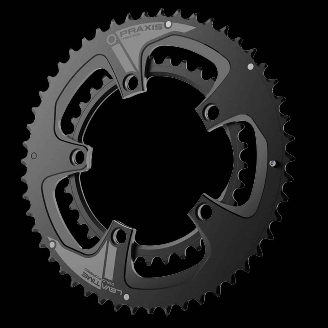 期間限定 数量限定 50/34 Chainring Works Praxis Buzz – 110BCD Set パーツ