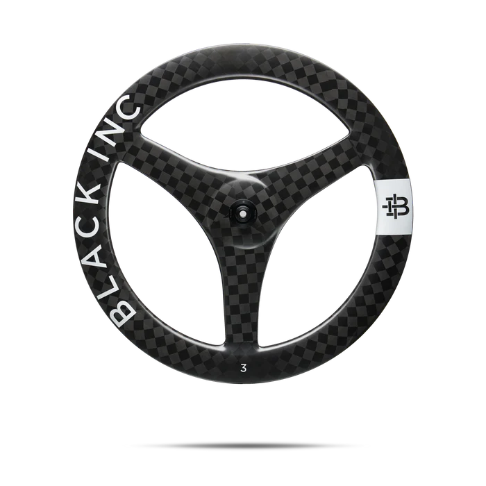 Black Inc Three tri-spoke carbon wheel