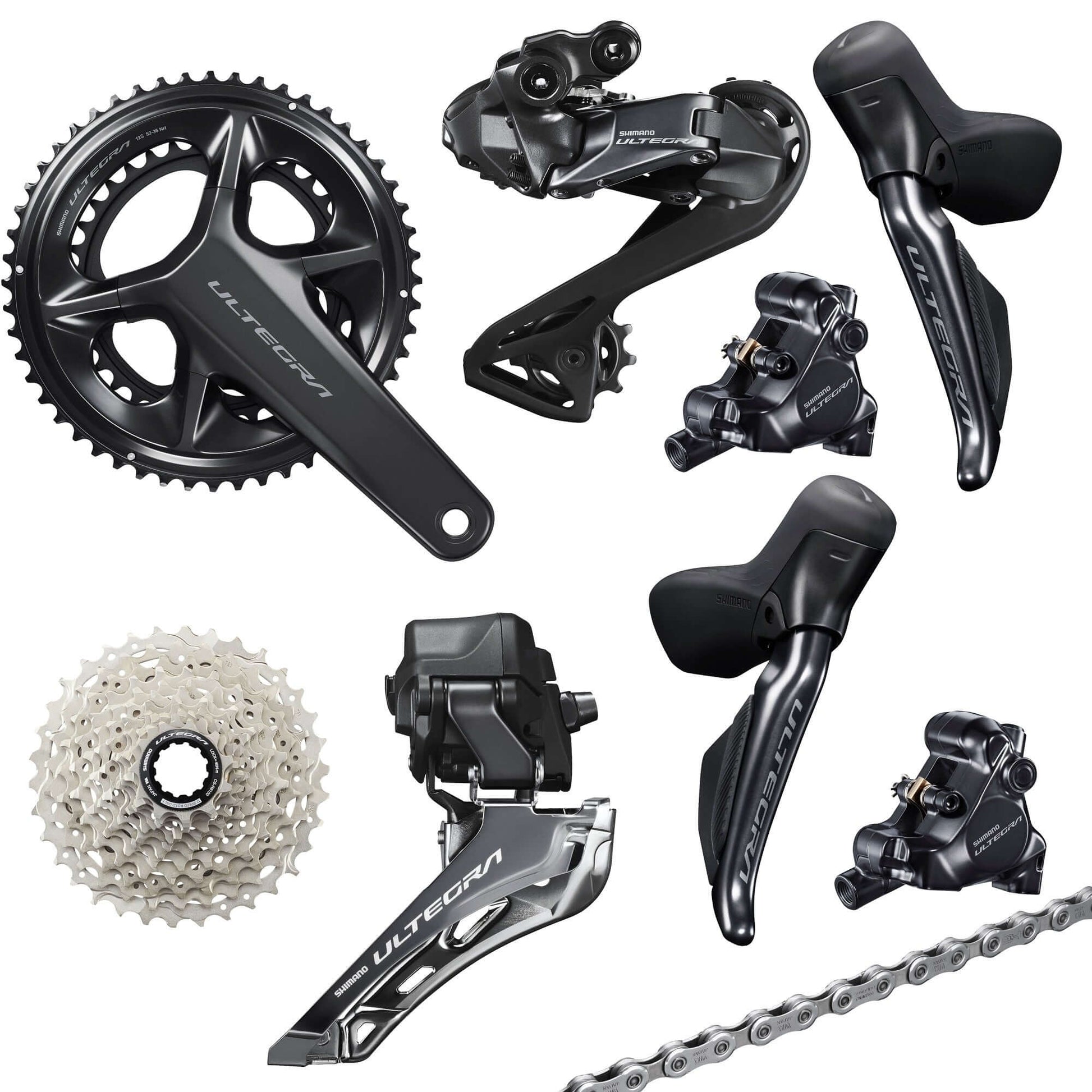 Shimano Ultegra Di2 R8170 12s Groupset 11-30T 165mm 52-36T